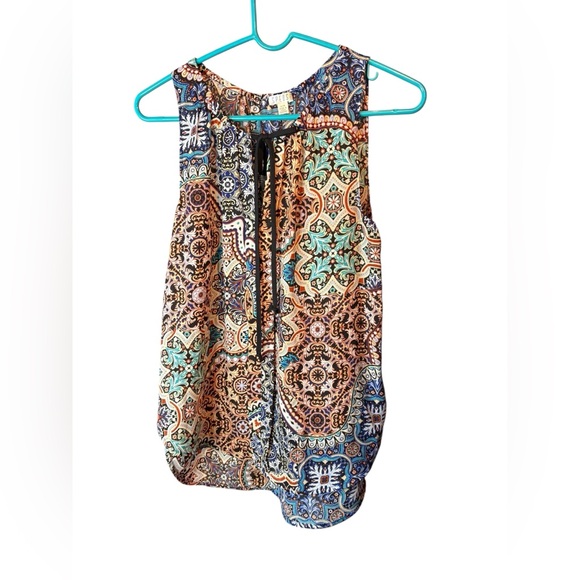 Tops - Spence Bohemian Print Sleeveless Top
